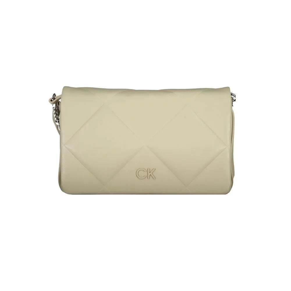 Calvin Klein Beige Cotton Handbag - Cross Body Bags