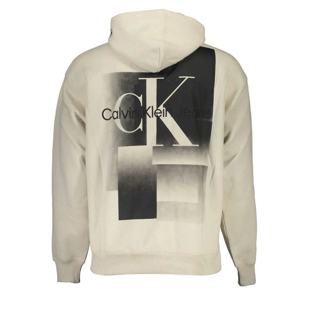 Calvin Klein Beige Cotton Men Sweater - Hoodies