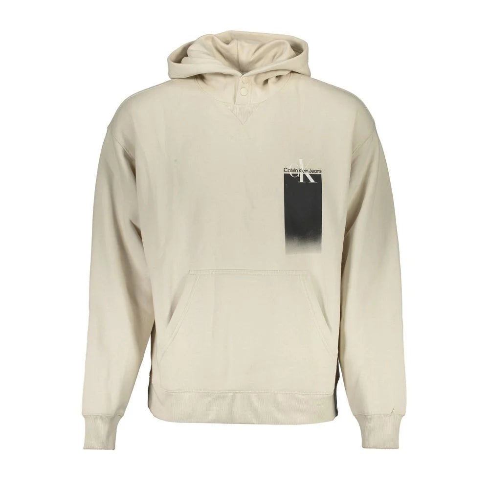Calvin Klein Beige Cotton Men Sweater - Hoodies