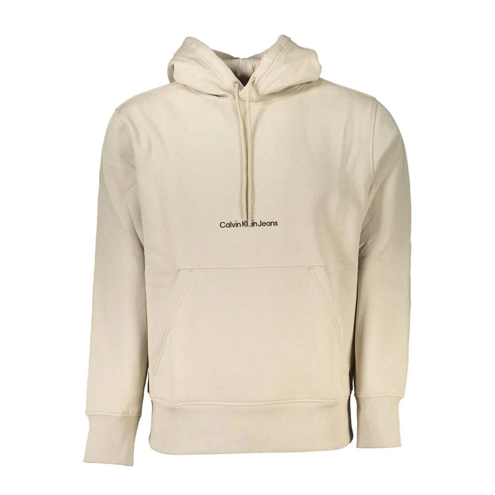 Calvin Klein Beige Cotton Men Sweater - Sweatshirts
