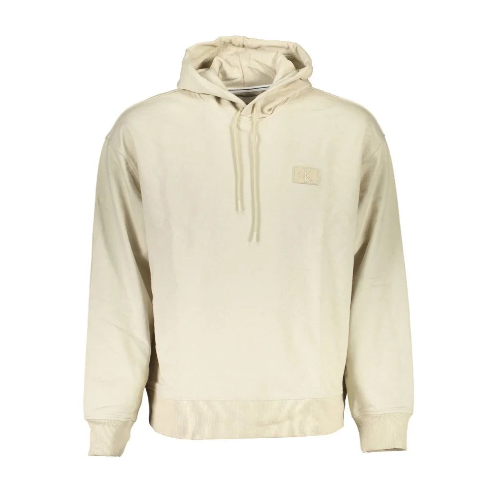 Calvin Klein Beige Cotton Men Sweater - XL - Hoodies