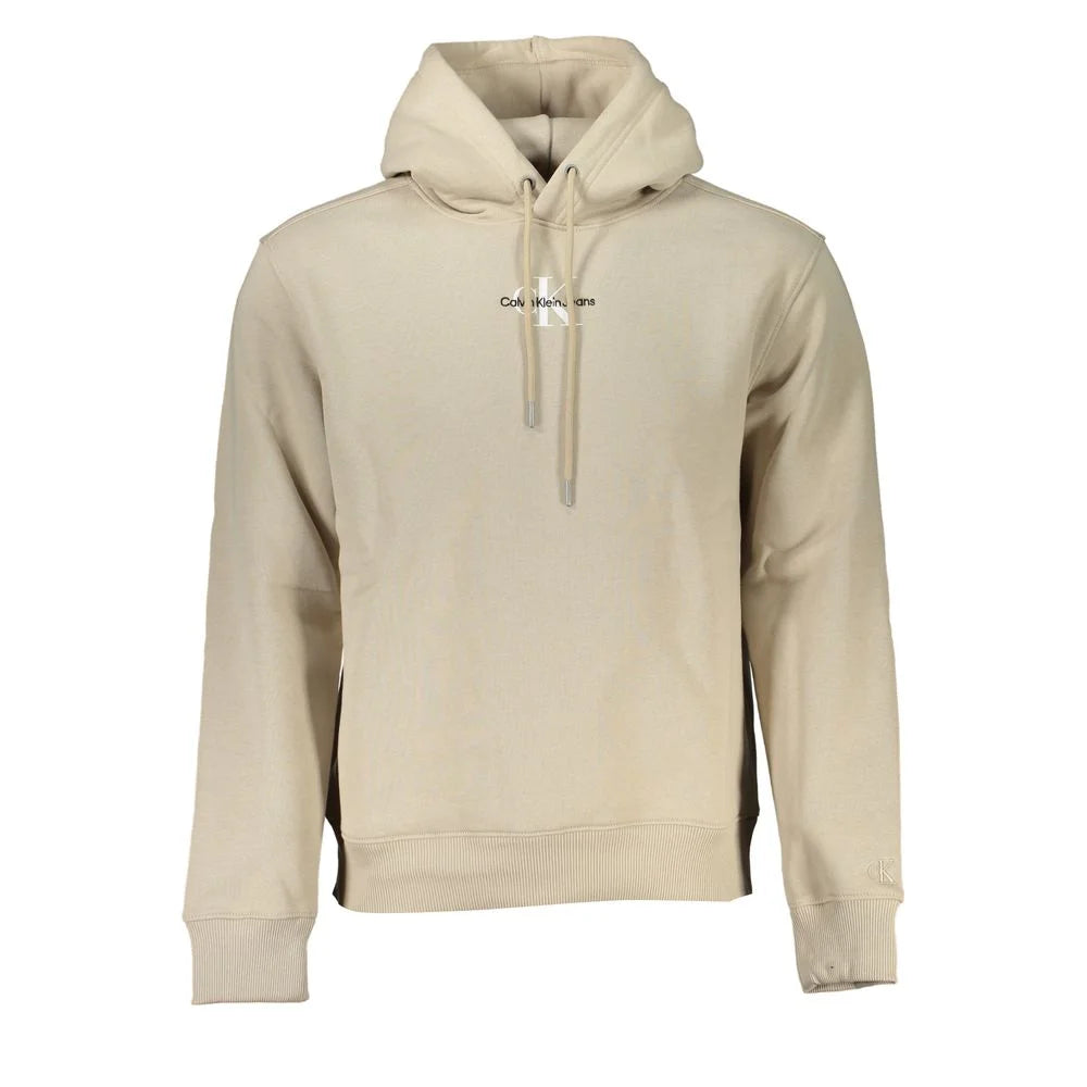 Calvin Klein Beige Cotton Men Sweater - XXL - Hoodies