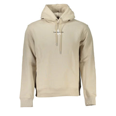 Calvin Klein Beige Cotton Men Sweater - XXL - Hoodies