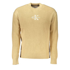 Calvin Klein Beige Cotton Sweater - Sweaters
