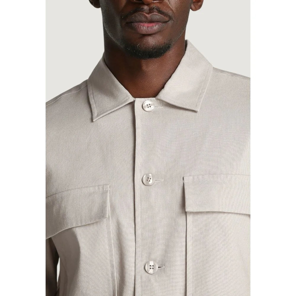 Calvin Klein Beige Lyocell Shirt