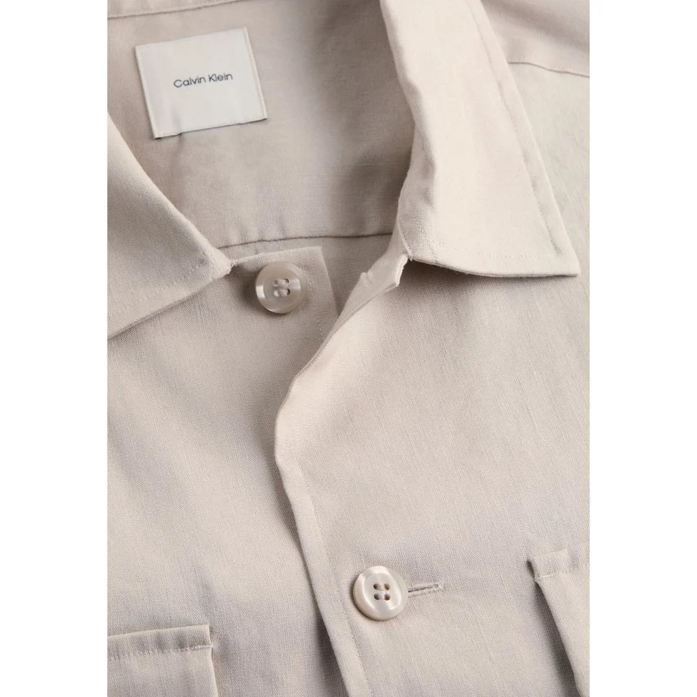 Calvin Klein Beige Lyocell Shirt