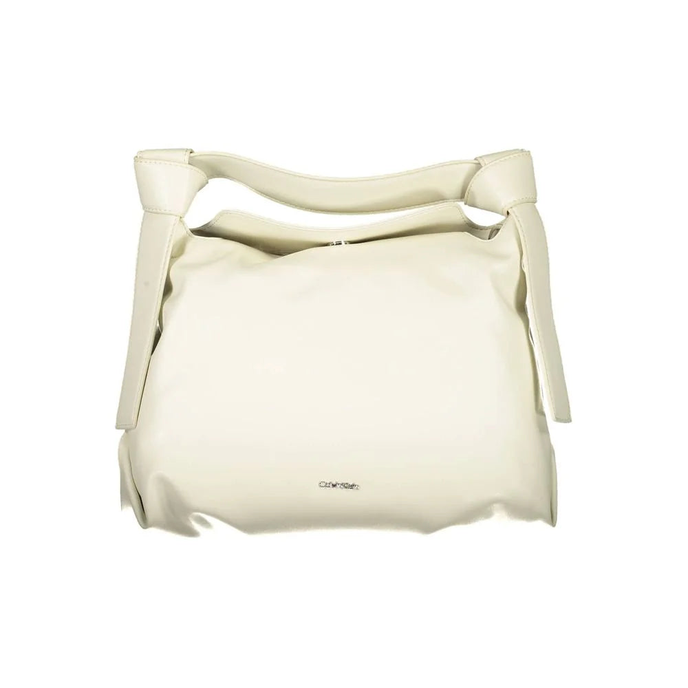 Calvin Klein Beige Polyester Handbag - Cross Body Bags