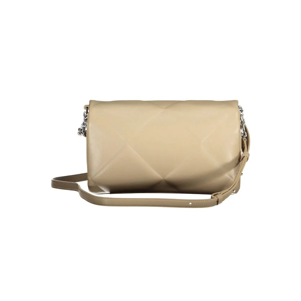 Calvin Klein Beige Polyester Handbag - Cross Body Bags