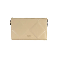 Calvin Klein Beige Polyester Handbag - Cross Body Bags