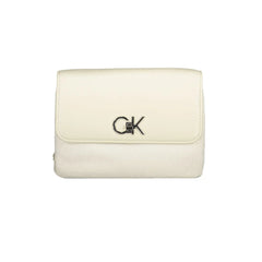 Calvin Klein Beige Polyester Handbag - Shoulder Bags