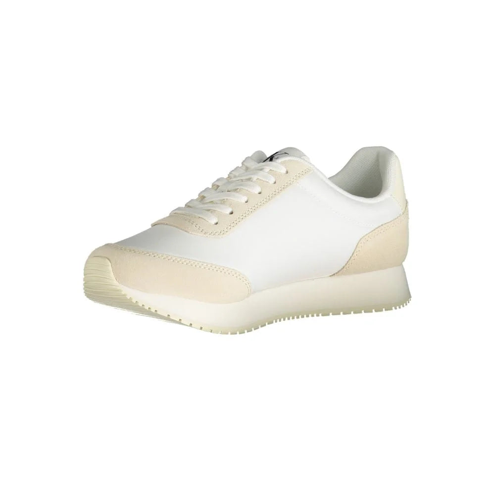 Calvin Klein Beige Polyester Sneaker - EU39/US9 - Sneakers