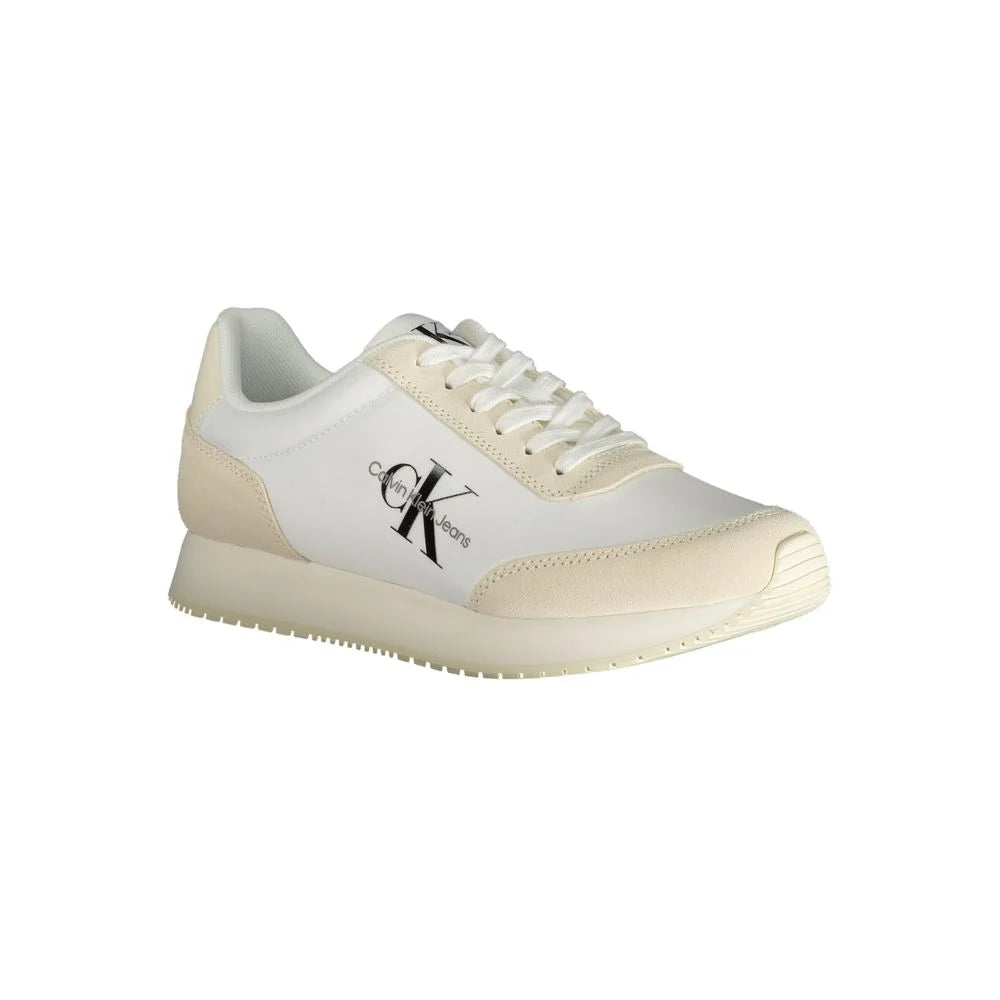 Calvin Klein Beige Polyester Sneaker - EU39/US9 - Sneakers
