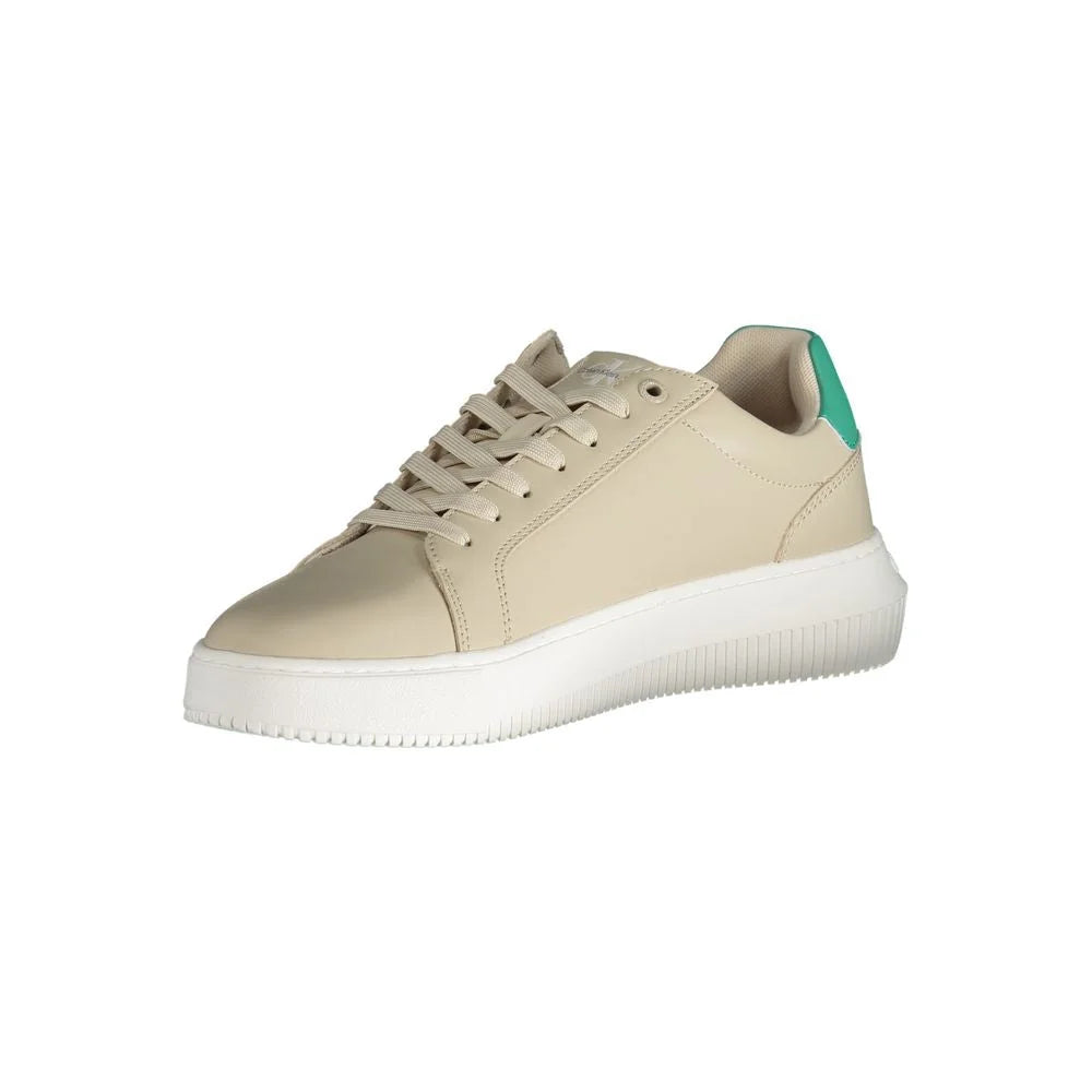 Calvin Klein Beige Polyester Sneaker - Sneakers