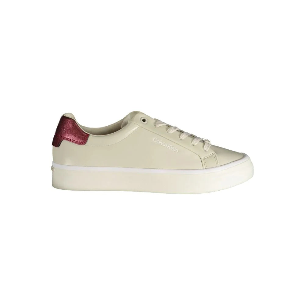 Calvin Klein Beige Polyester Sneaker - Sneakers