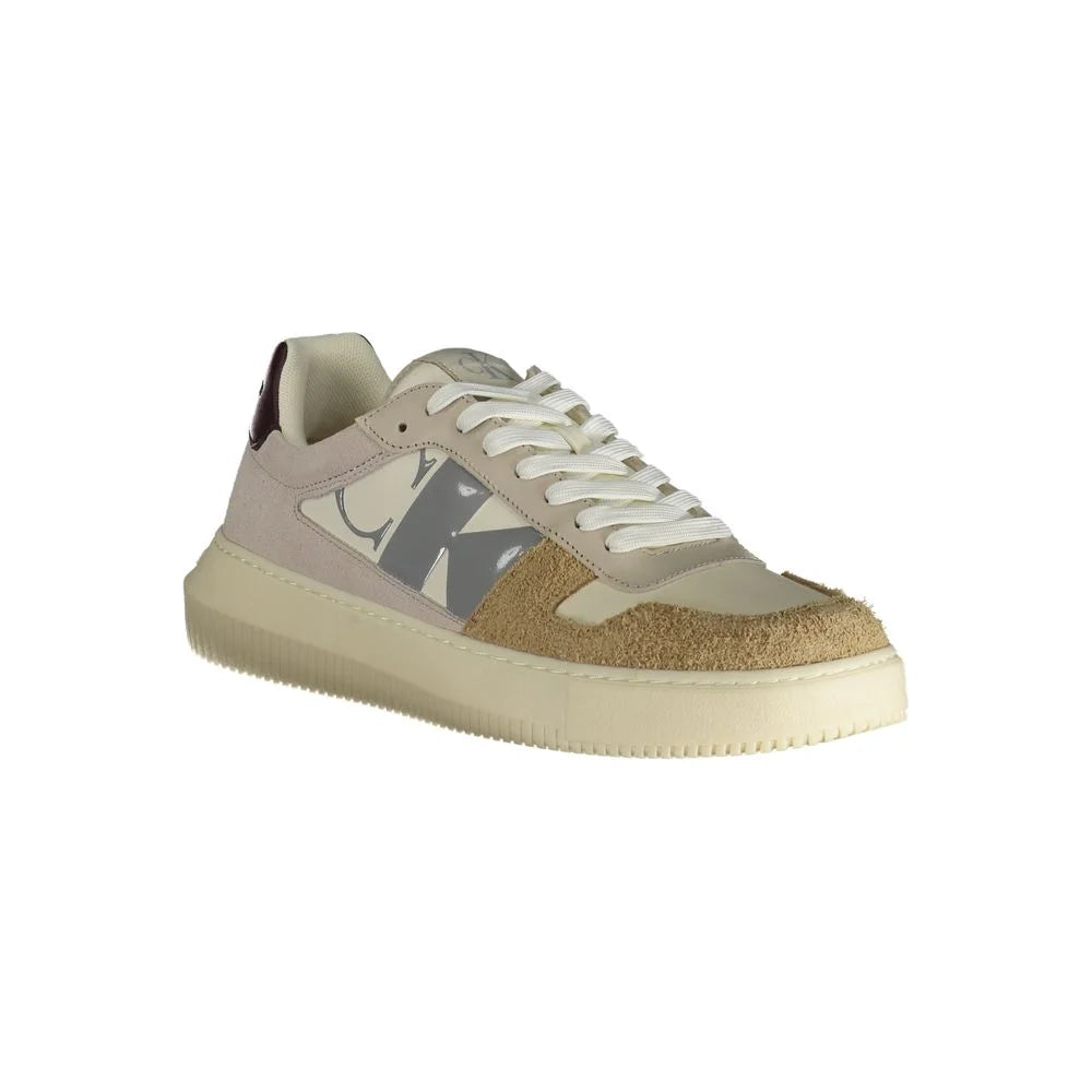 Calvin Klein Beige Polyester Sneaker - Sneakers