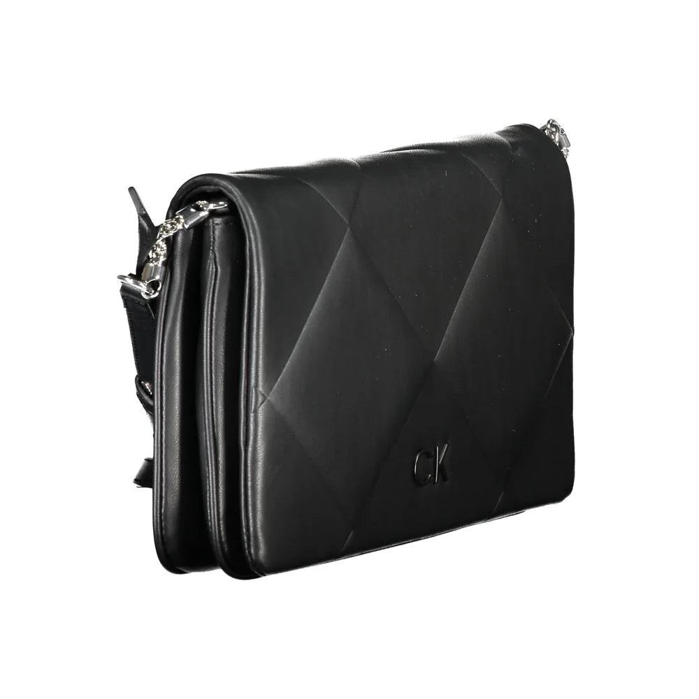 Calvin Klein Black Cotton Handbag - Cross Body Bags