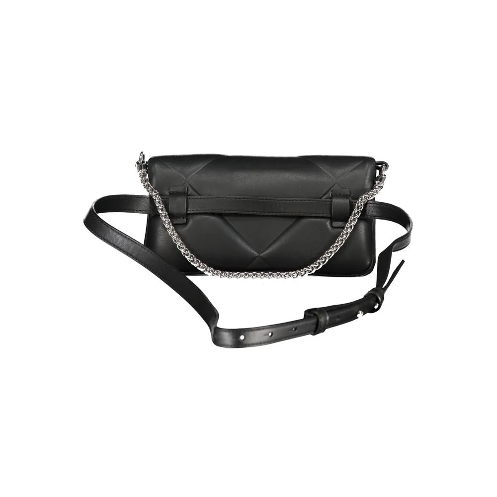 Calvin Klein Black Cotton Handbag - Cross Body Bags