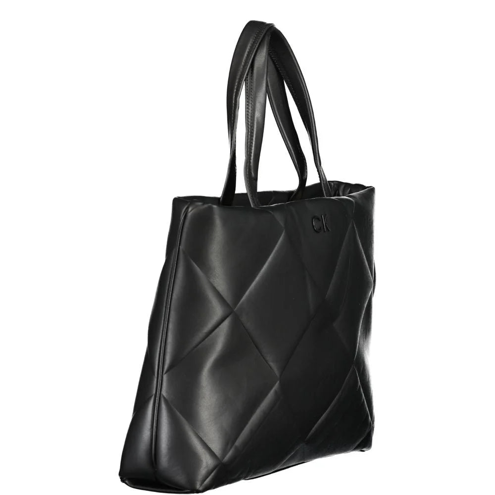Calvin Klein Black Cotton Handbag - Shoulder Bags