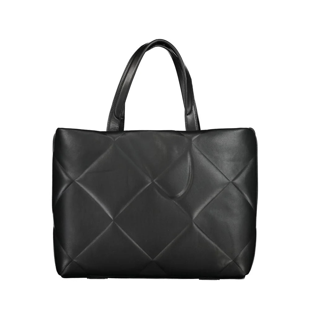 Calvin Klein Black Cotton Handbag - Shoulder Bags