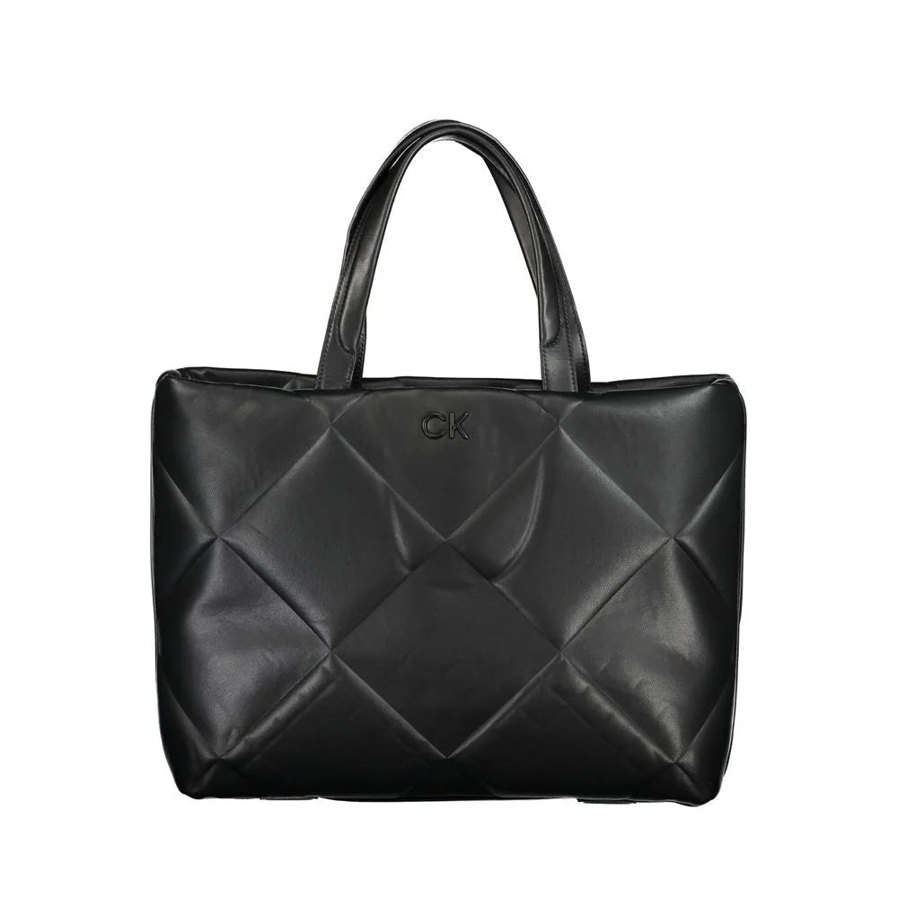 Calvin Klein Black Cotton Handbag - Shoulder Bags