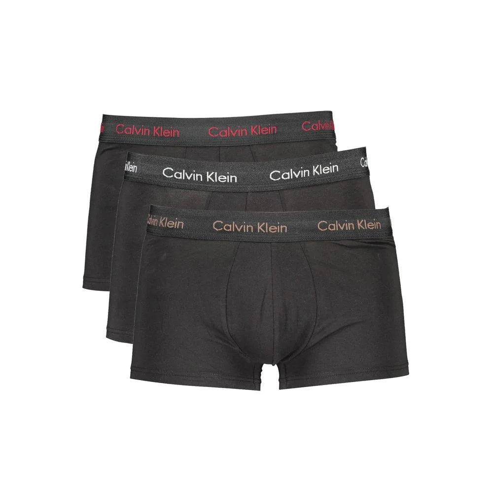 Calvin Klein Black Cotton Men Boxer - S - Boxer Briefs