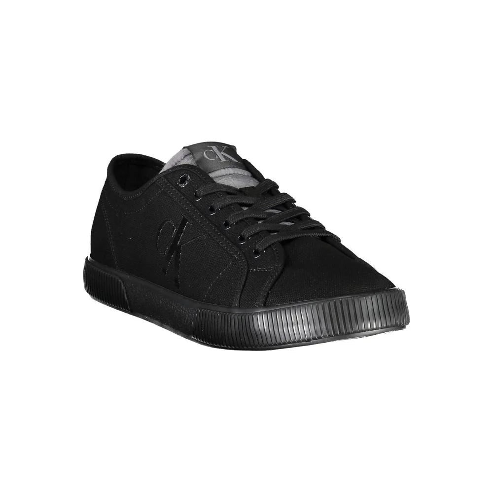 Calvin Klein Black Cotton Men Sneaker - Sneakers