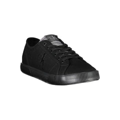 Calvin Klein Black Cotton Men Sneaker - Sneakers