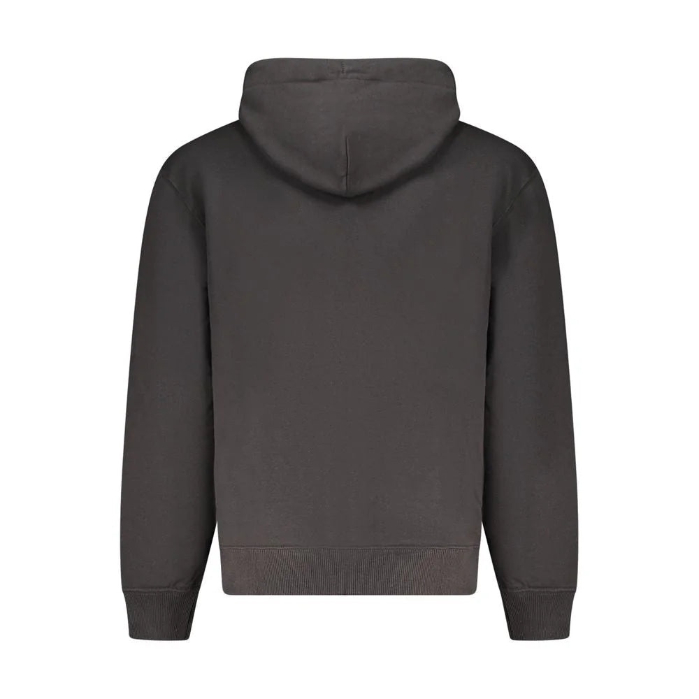 Calvin Klein Black Cotton Men Sweater Hoodie