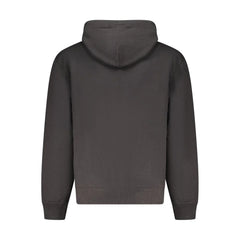 Calvin Klein Black Cotton Men Sweater Hoodie
