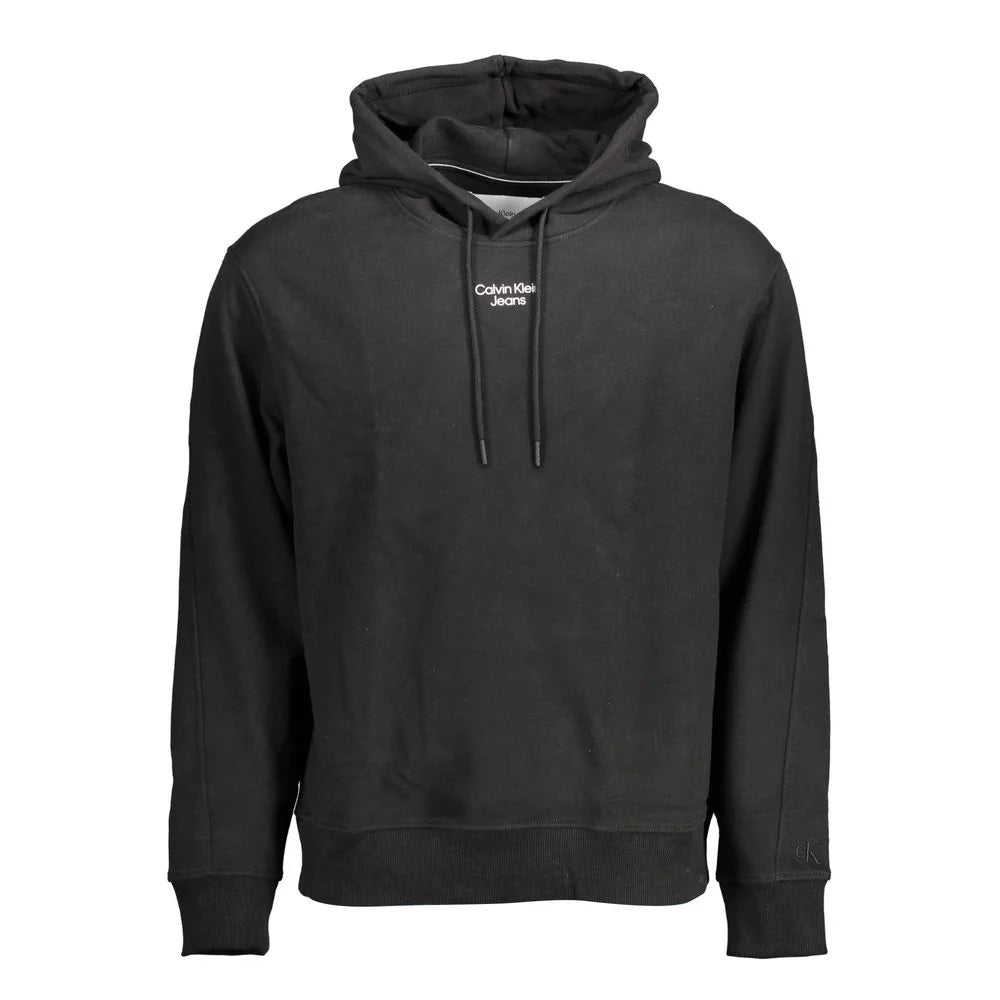 Calvin Klein Black Cotton Men Sweater - Hoodies