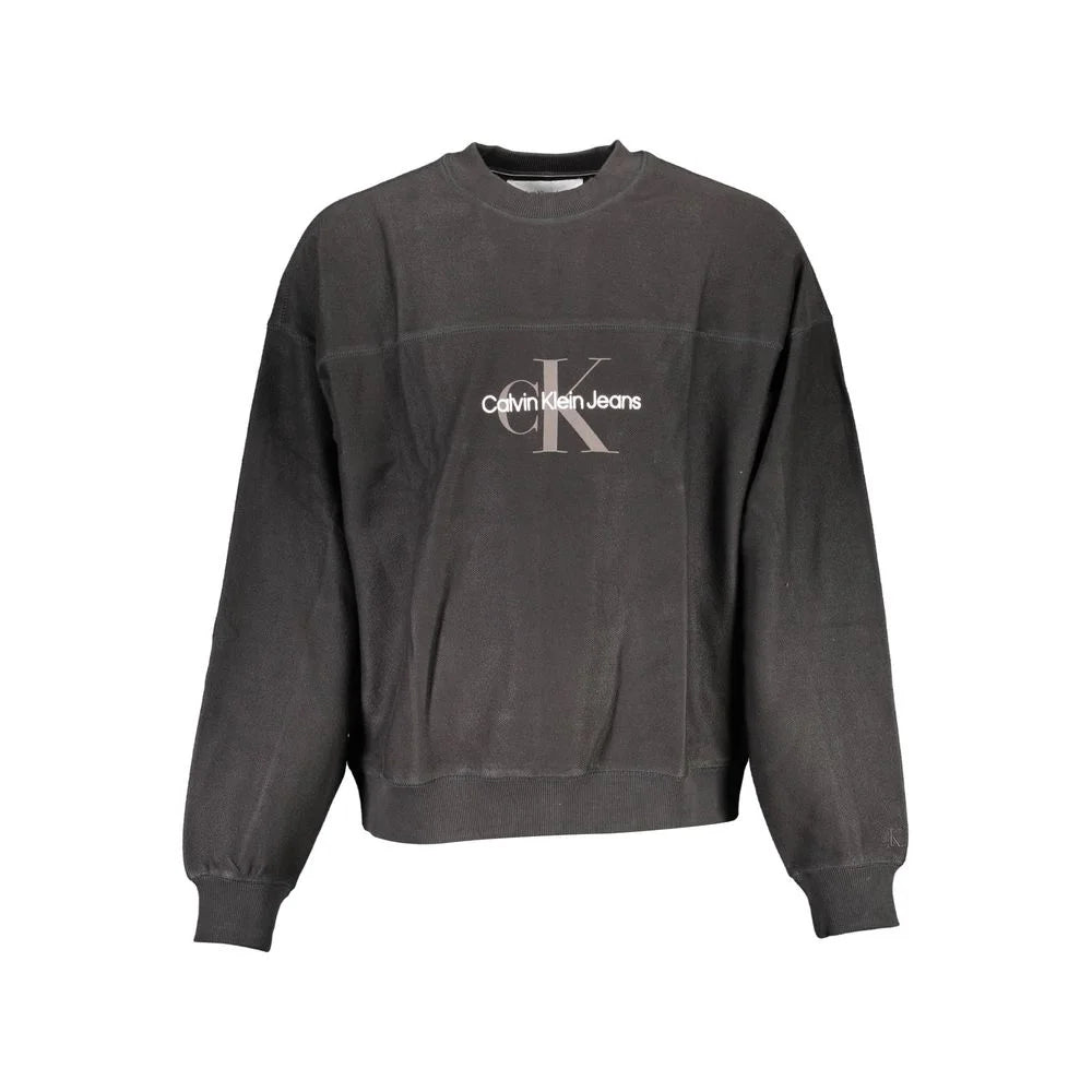 Calvin Klein Black Cotton Men Sweater - M - Sweatshirts