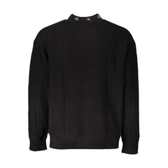 Calvin Klein Black Cotton Men Sweater - Sweaters