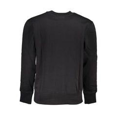 Calvin Klein Black Cotton Men Sweater - Sweatshirts