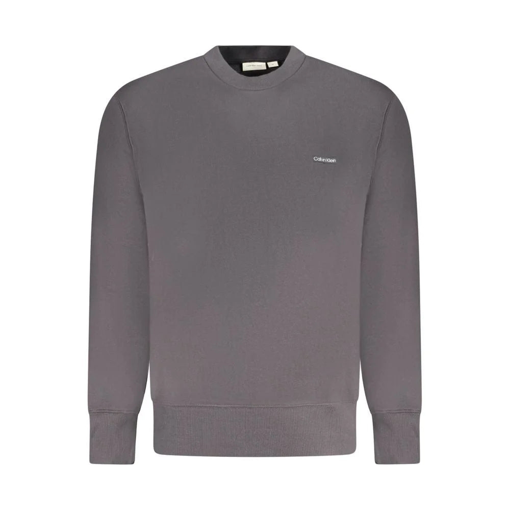 Calvin Klein Black Cotton Men Sweater - Sweatshirts