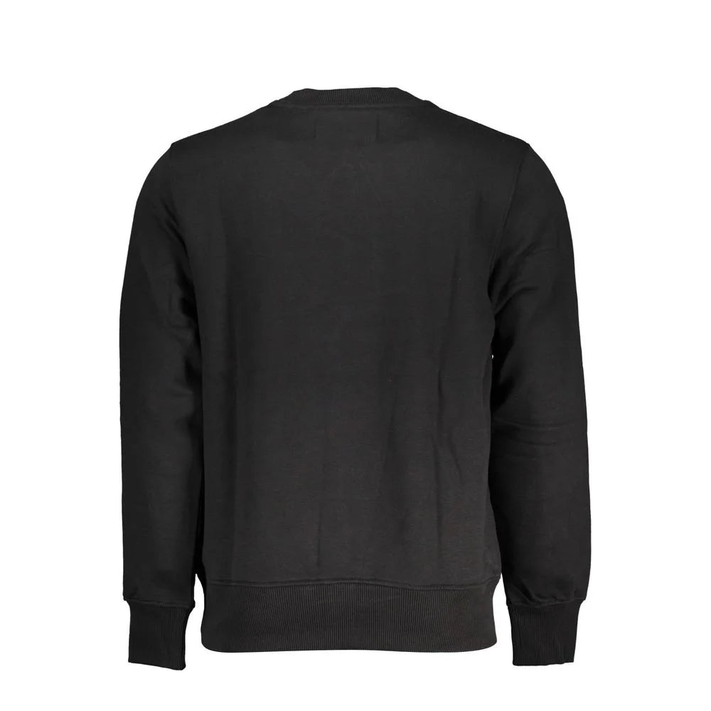 Calvin Klein Black Cotton Men Sweater - Sweatshirts