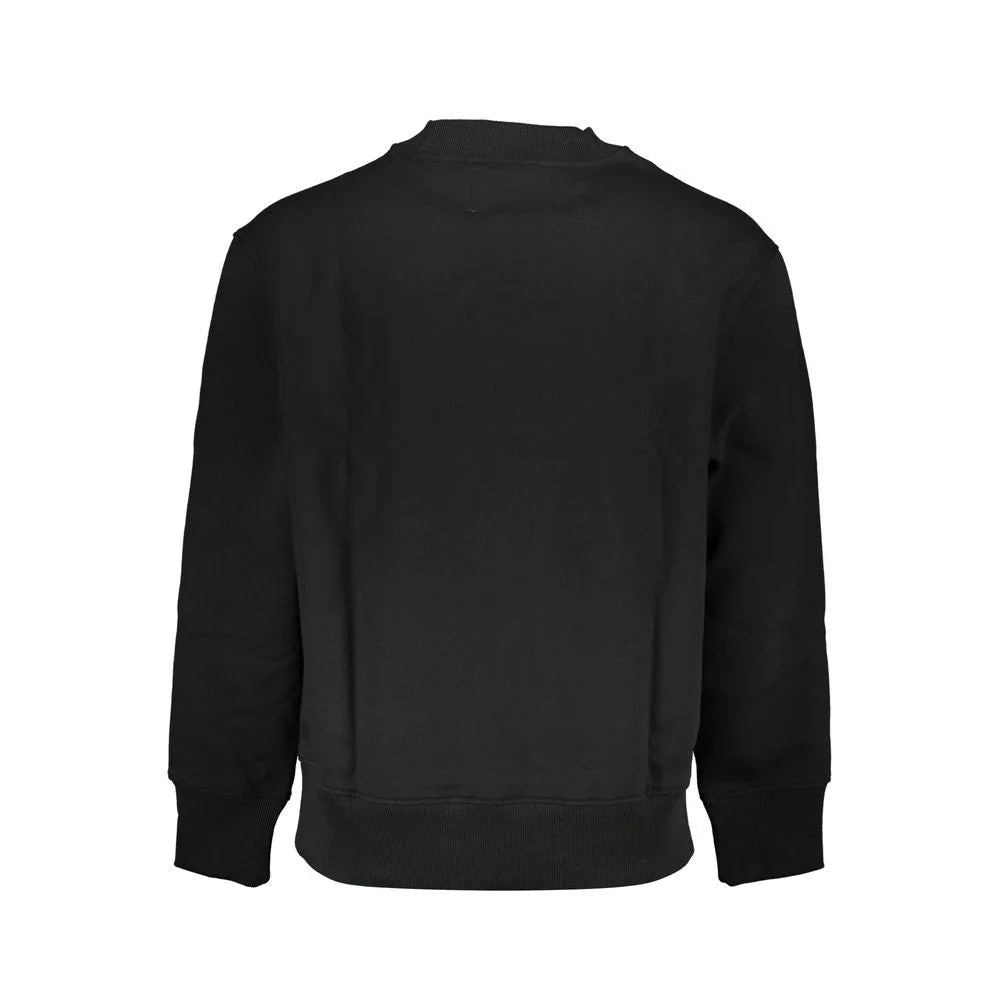 Calvin Klein Black Cotton Men Sweater - Sweatshirts