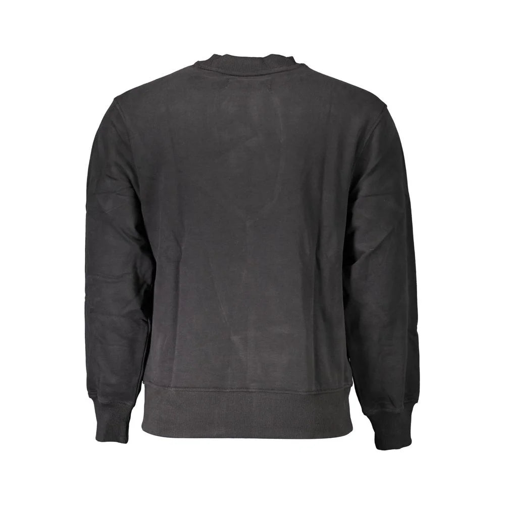Calvin Klein Black Cotton Men Sweater - Sweatshirts
