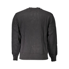 Calvin Klein Black Cotton Men Sweater - Sweatshirts