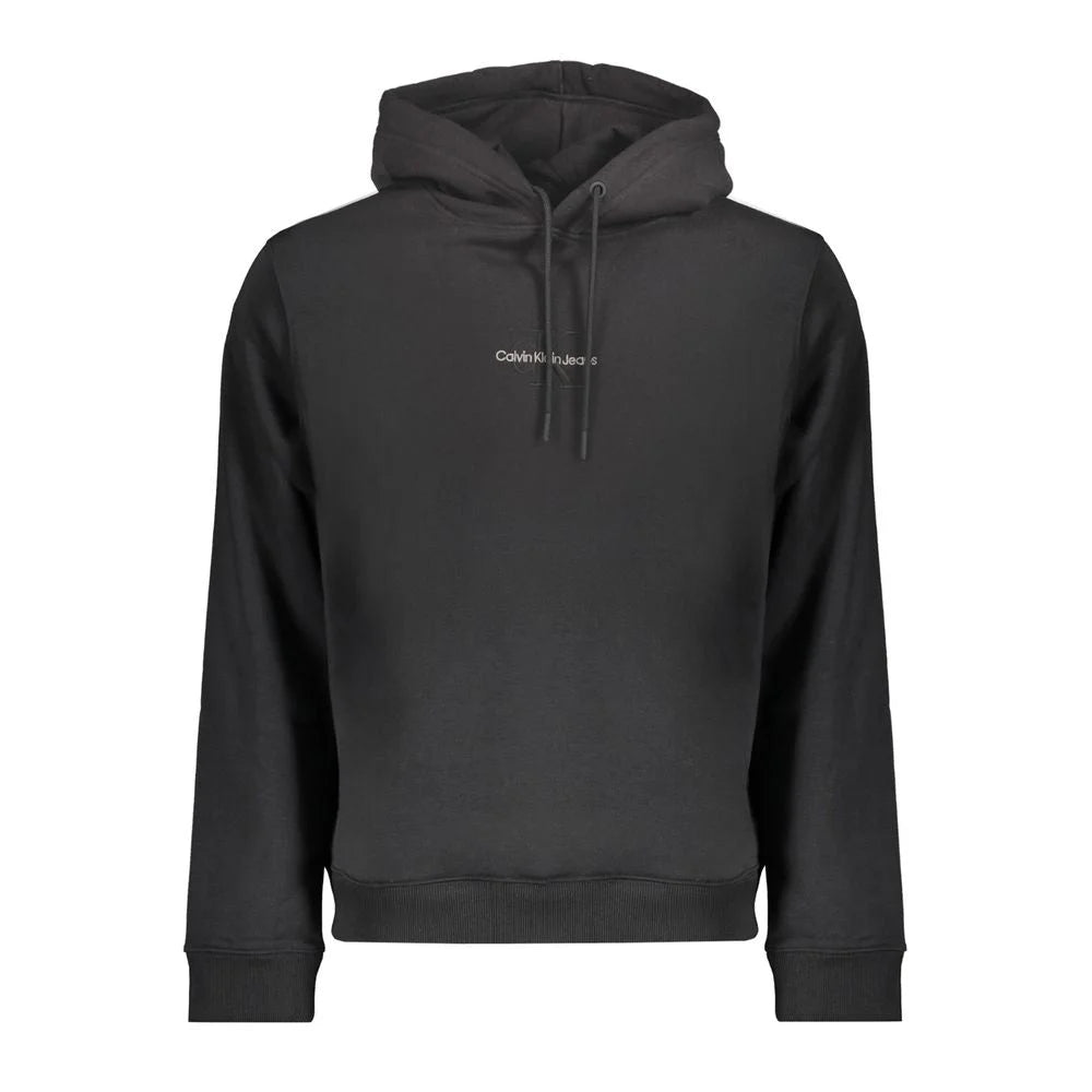 Calvin Klein Black Cotton Men Sweater - XL - Hoodies