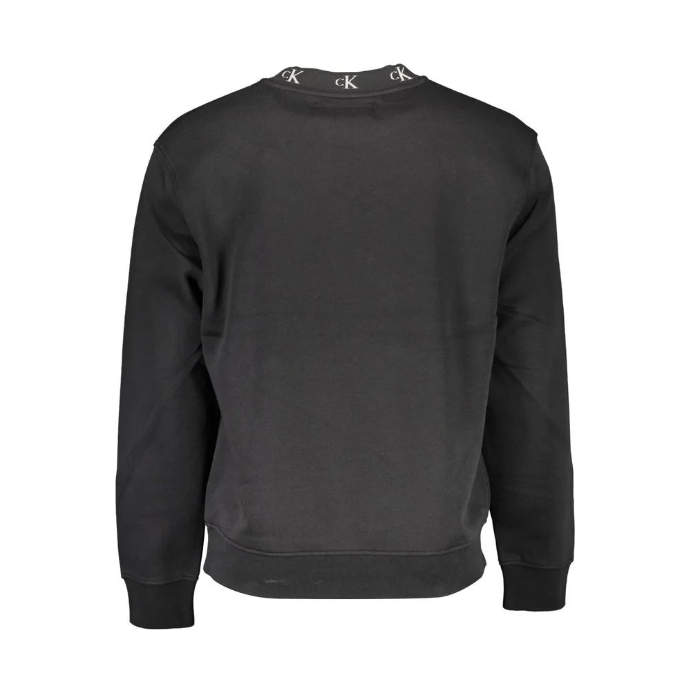 Calvin Klein Black Cotton Men Sweater - XL - Sweatshirts