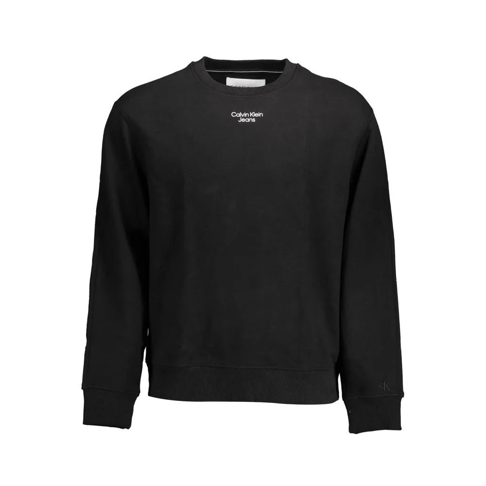 Calvin Klein Black Cotton Men Sweater - XXL - Sweatshirts