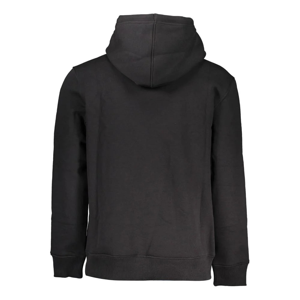 Calvin Klein Black Cotton Men’s Sweater Hoodie - Hoodies