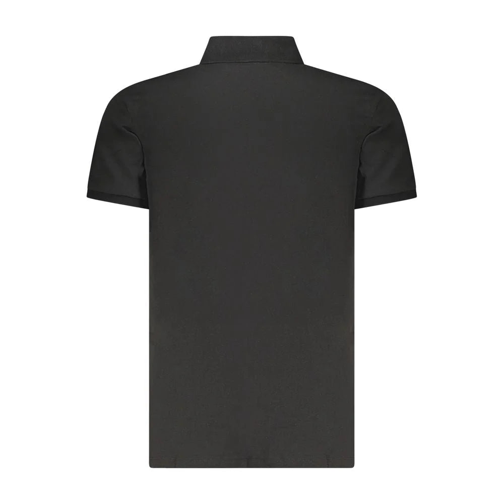 Calvin Klein Black Cotton Polo Shirt - Polos