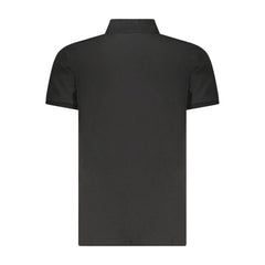 Calvin Klein Black Cotton Polo Shirt - Polos