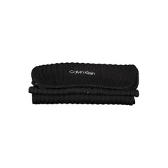 Calvin Klein Black Cotton Scarf - Scarves & Shawls