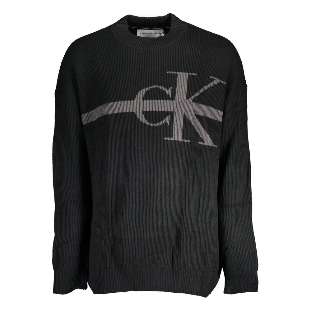 Calvin Klein Black Cotton Sweater - Sweaters