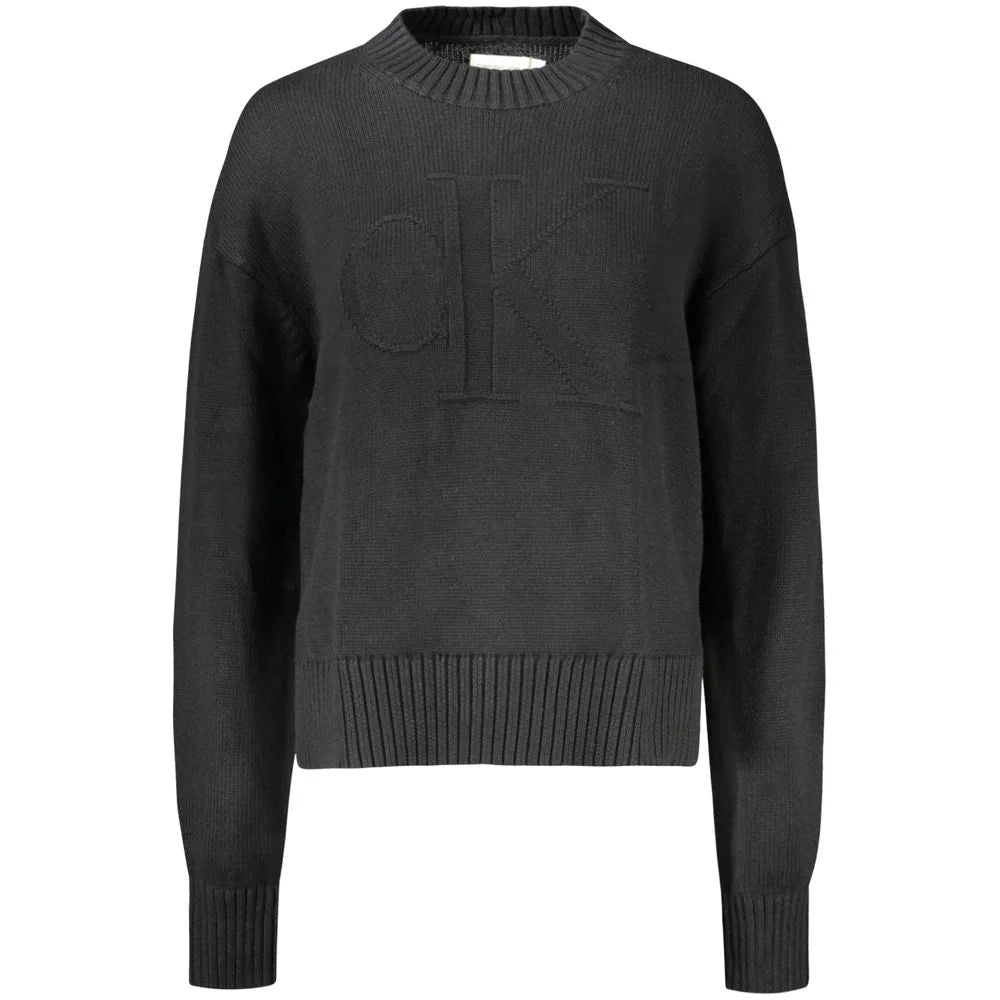 Calvin Klein Black Cotton Women Sweater