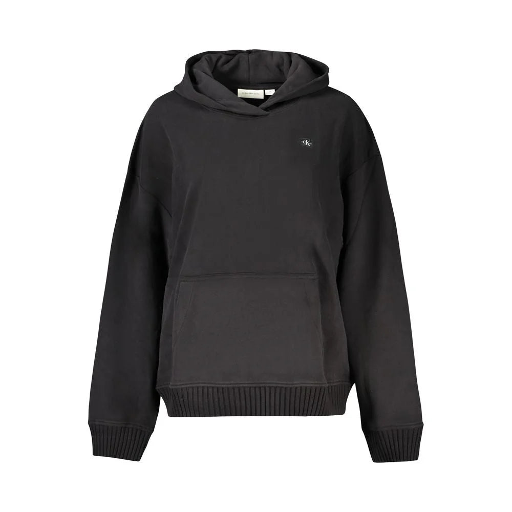 Calvin Klein Black Cotton Women Sweater - Hoodies