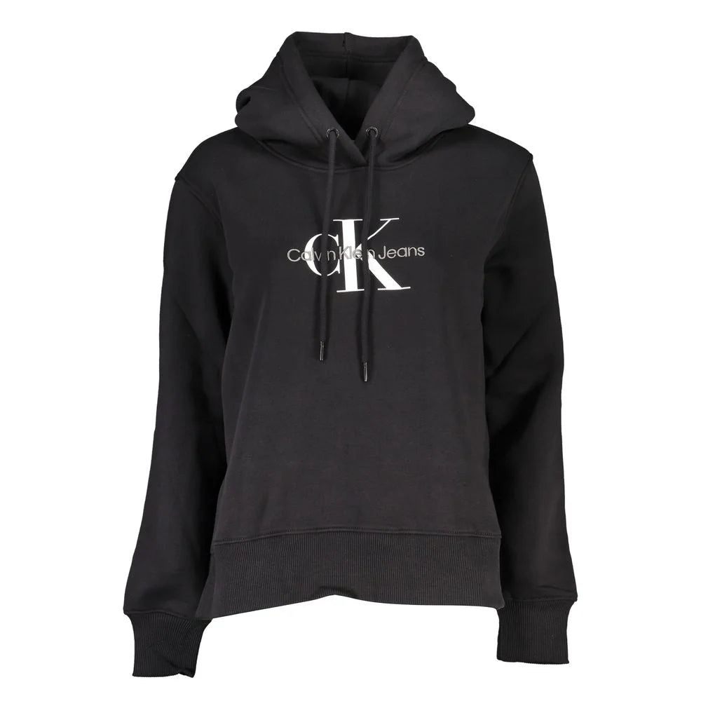 Calvin Klein Black Cotton Women Sweater - L - Sweatshirts