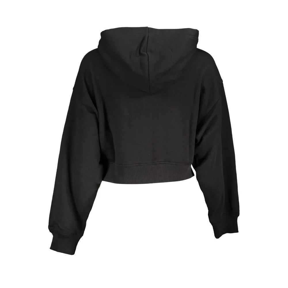 Calvin Klein Black Cotton Women Sweater - Sweatshirts